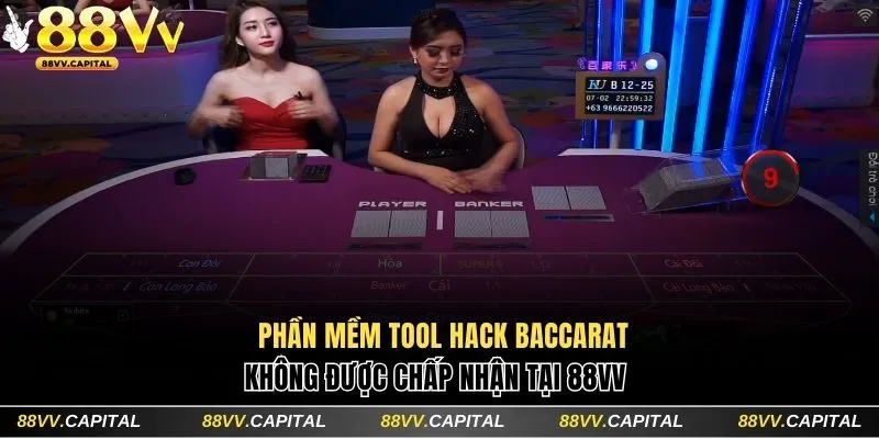 88VV không chấp nhận dùng phần mềm tool hack Baccarat để cược