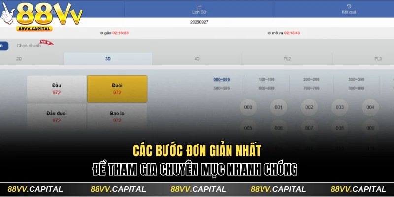 Các bước đơn giản nhất để tham gia chuyên mục nhanh chóng