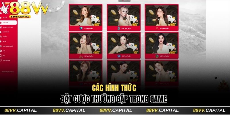 Các hình thức đặt cược thường gặp trong Rồng Hổ 88VV