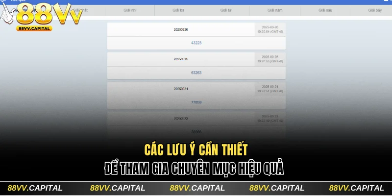 Các lưu ý cần thiết để tham gia chuyên mục hiệu quả