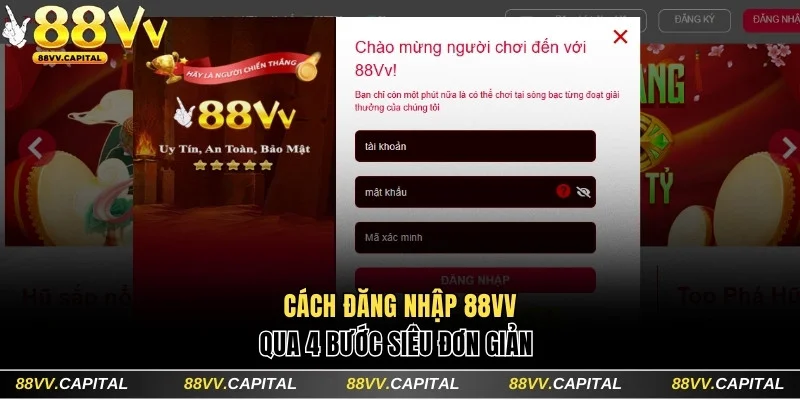 Hướng Dẫn Cách Đăng Nhập 88VV Cực Nhanh Chóng Trong 30 Giây 2 Cách đăng nhập 88VV qua 4 bước siêu đơn giản
