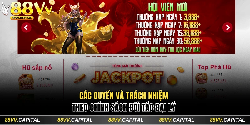 Hợp Tác Đại Lý 88VV Nhận Hoa Hồng Và Đặc Quyền Hấp Dẫn 3 Chi tiết các quyền và trách nhiệm theo chính sách