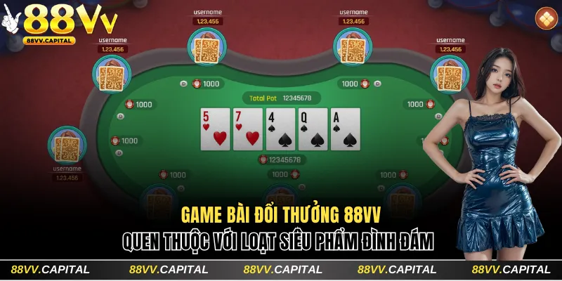 Trang chủ 5 Game bài đổi thưởng 88VV quen thuộc