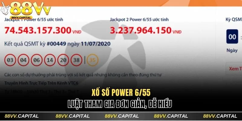 Luật tham gia Xổ số Power 6/55 chi tiết, dễ hiểu 