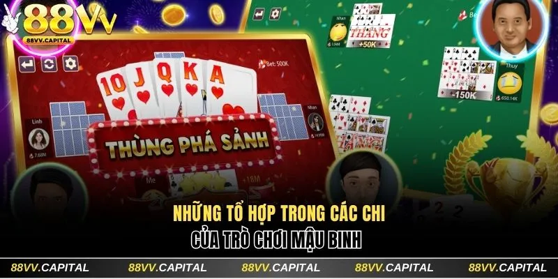 Cách Chơi Mậu Binh 88VV - Chiến Thuật Cược Chuẩn Chuyên Gia 4 Những tổ hợp có thể xuất hiện theo cách chơi Mậu Binh